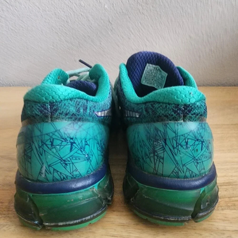 Asics Gel Quantum 360 Shoes Womens Size 7.5 Navy Teal Running Sneakers T5J6N